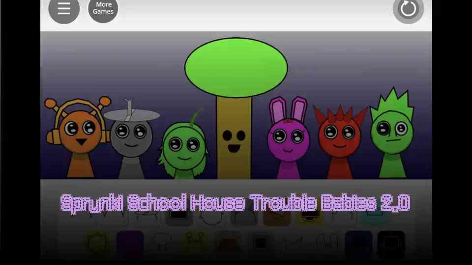 Sprunki School House Trouble Babies 2.0