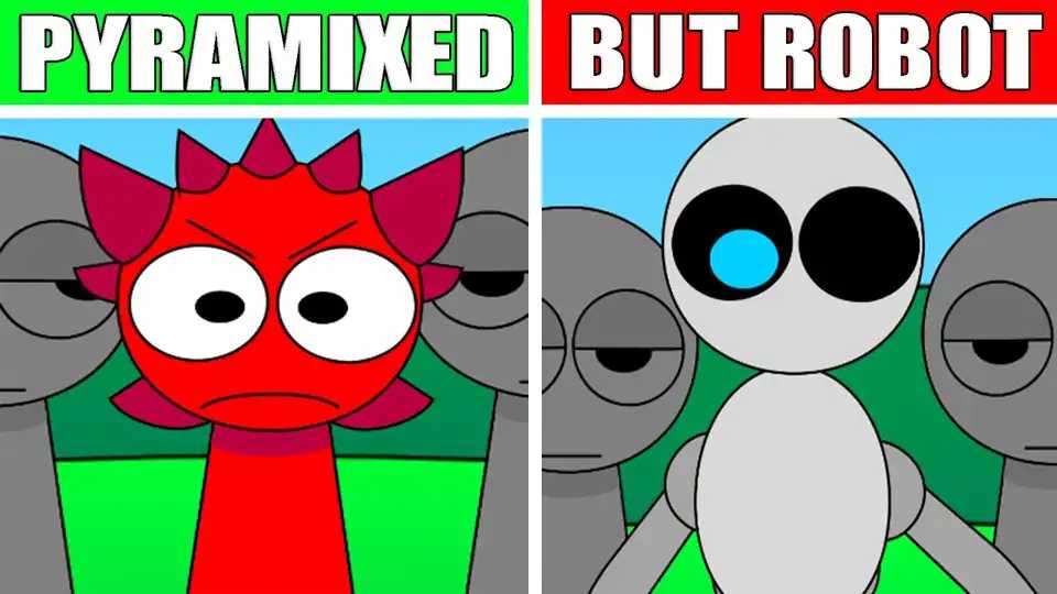 Sprunki Pyramixed But Robot
