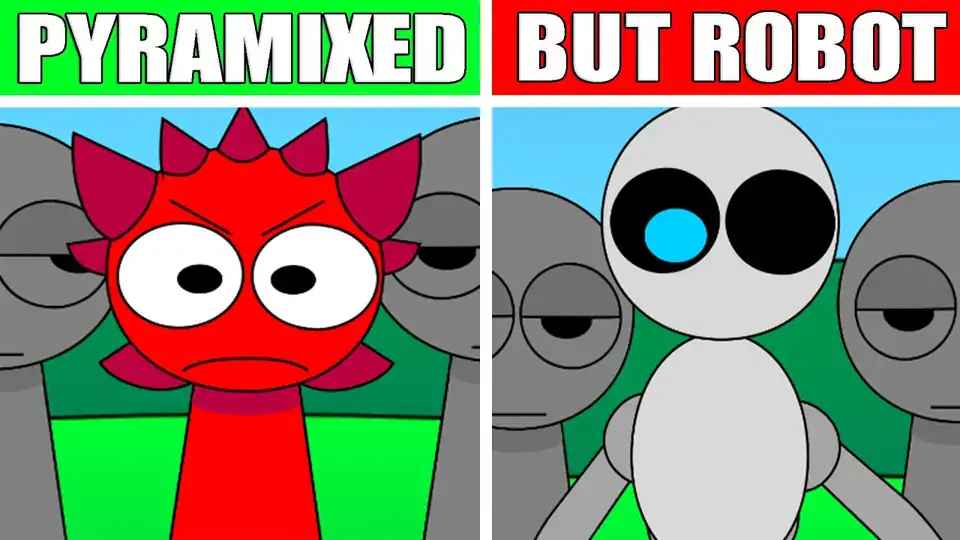 Sprunki Pyramixed But Robot